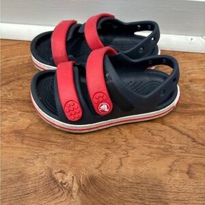 CROCS Kids Red and navy Sandals